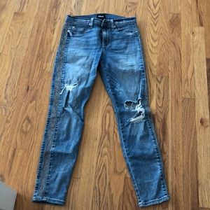 Hudson jeans with silver beads